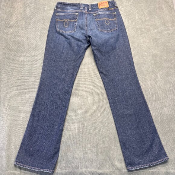 Lucky Brand Gene Montesano Bootcut Jeans Womens 14 Long Dark Wash - Picture 3 of 12